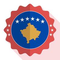 kosovo qualità emblema, etichetta, cartello, pulsante. vettore illustrazione.