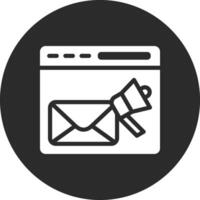 e-mail promozione vettore icona