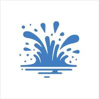 acqua spruzzo simbolo semplice piatto vettore icona su sfondo per ragnatela e mobile App