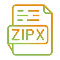 zipx vettore icona