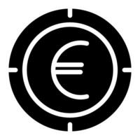 Euro icona vettore grafico illustrazione per ragnatela, ui e App mobile design isolato su bianca sfondo
