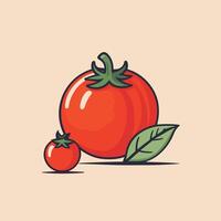 pomodoro cartone animato illustrazione vettore design