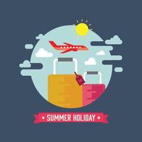 illustrazione vettoriale di clip art vacanze estive