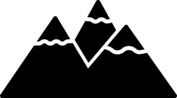 roccioso montagne vettore icona