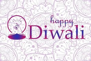 banner di celebrazione felice diwali vettore