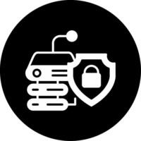 dati sicurezza vettore icona