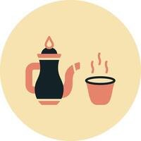 Arabo caffè vettore icona