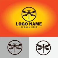 libellula logo vettore arte icona grafica per azienda marca attività commerciale icona libellula logo modello