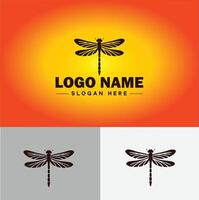 libellula logo vettore arte icona grafica per azienda marca attività commerciale icona libellula logo modello