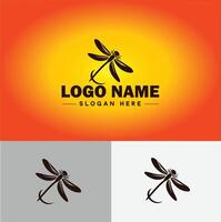 libellula logo vettore arte icona grafica per azienda marca attività commerciale icona libellula logo modello