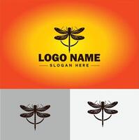 libellula logo vettore arte icona grafica per azienda marca attività commerciale icona libellula logo modello