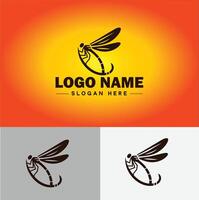 libellula logo vettore arte icona grafica per azienda marca attività commerciale icona libellula logo modello