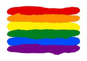 lgbt orgoglio bandiera lesbica, gay, bisessuale, transgender. arcobaleno bandiera. gay e lesbica amore. vettore