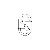 un linea semplice iniziale concetto con alto qualità logo design vettore