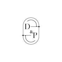dp linea semplice iniziale concetto con alto qualità logo design vettore
