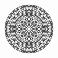 vettore cerchio astratto rotondo. stile mandala.