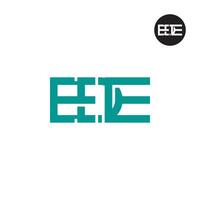 lettera ede monogramma logo design vettore