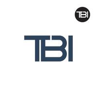 lettera tbi monogramma logo design vettore