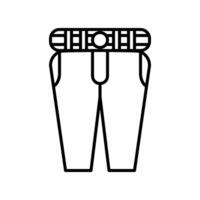 lungo pantaloni icona vettore o logo illustrazione stile