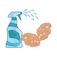 illustrazione di disinfettante spray vettore