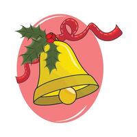illustrazione di Natale campana vettore