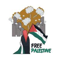 gratuito Palestina illustrazione vettore