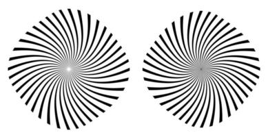 raggi, elemento di travi. sunburst, forma starburst su bianco. geometrico circolare. forma geometrica circolare astratta. illustrazione - vettore