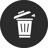 spazzatura pulizia vettore icona