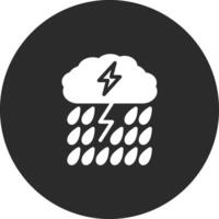 pesante pioggia vettore icona