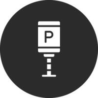 parcheggio etichetta vettore icona