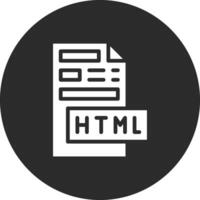 html file vettore icona