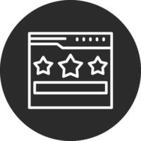 sito web valutazione vettore icona