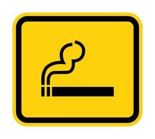 Non fumare simbolo segno isolare su sfondo bianco, illustrazione vettoriale eps.10