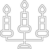 candele vettore icona