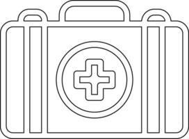 icona del vettore del kit di pronto soccorso