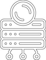 Banca dati di riserva vettore icona