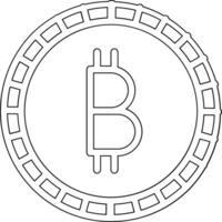 icona vettoriale bitcoin