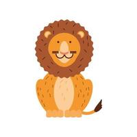 leone animale tropicale vettore