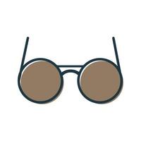 occhiali da sole, occhiali da vista, linea di vettore icona occhiali su immagine di sfondo bianco per web, presentazione, logo, simbolo dell'icona.