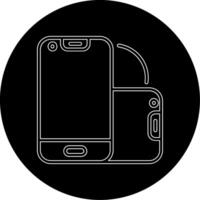pieghevole smartphone vettore icona