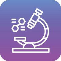 icona del vettore del microscopio