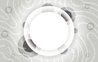 modello di sfondo bianco cerchio astratto vettore