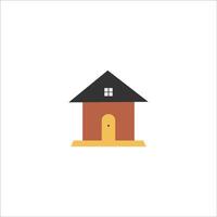 matita Casa logo design. facile per modificare colori. vettore