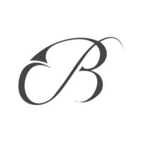 iniziali dell'alfabeto logo bs, sb, s e b vettore