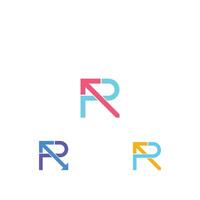 r o rr logo e icona design vettore