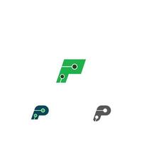 iniziale lettera pp logo o p logo vettore design modello