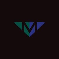 iniziale lettera mv logo o vm logo vettore design modello
