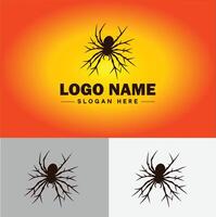 ragno logo vettore arte icona grafica per azienda marca attività commerciale icona ragno logo modello