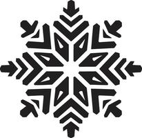 glaciale bellezza illuminato vettore logo design i fiocchi di neve grazia svelato iconico emblema design