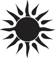 abbagliante diletto sole simbolismo soleggiato spettro sole logo design vettore